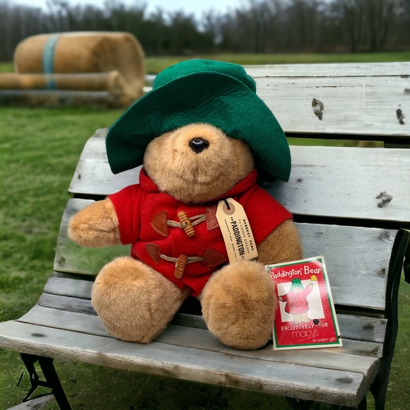 Paddington Bear by Eden Toys Exclusively for Macy's Darkest Peru Green Hat 14” - Picture 1 of 12